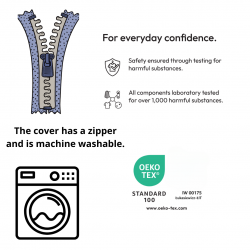 Multifunctional wedge cushion 35x45x20 cm - for lying, reading and leg support - 1021 Brown