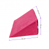 Multifunctional wedge cushion 35x45x20 cm - for lying, reading and leg support - 1021 Brown