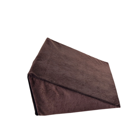 Multifunctional wedge cushion 35x45x20 cm - for lying, reading and leg support - 1021 Brown