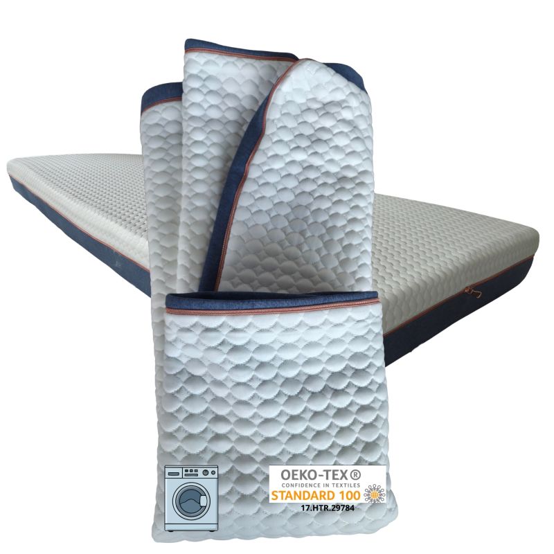 MIDNIGHT Mattress Cover 90x200 (15–18 cm) with Zipper, Elastic, Anti-Slip, Washable 30°C | Natalia Spzoo