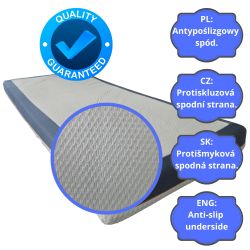 MIDNIGHT Mattress Cover 90x200 (15–18 cm) with Zipper, Elastic, Anti-Slip, Washable 30°C | Natalia Spzoo