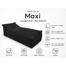 Maxi Outdoor 200x90x40 cm – Garden Lounger, Giant Pouf & Outdoor Daybed 01