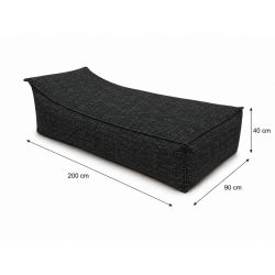 Maxi Outdoor 200x90x40 cm – Garden Lounger, Giant Pouf & Outdoor Daybed 01