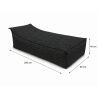 Maxi Outdoor 200x90x40 cm – Garden Lounger, Giant Pouf & Outdoor Daybed 01