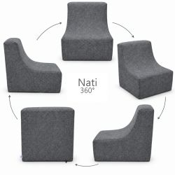 Nati Outdoor 55x75x70 cm – Garden Lounge Chair, Outdoor Armchair for Terrace 23