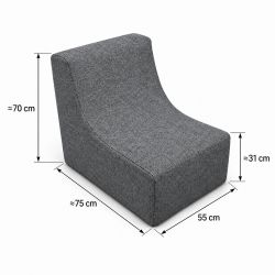 Nati Outdoor 55x75x70 cm – Garden Lounge Chair, Outdoor Armchair for Terrace 23