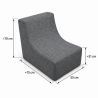 Nati Outdoor 55x75x70 cm – Garden Lounge Chair, Outdoor Armchair for Terrace 23