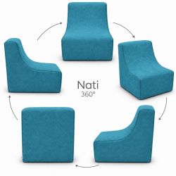 Nati Indoor 55x75x70 cm – Lounge Chair, Relaxation Chair for Living Room B18
