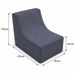 Nati Indoor 55x75x70 cm – Lounge Chair, Relaxation Chair for Living Room B40