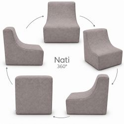 Nati Indoor 55x75x70 cm – Lounge Chair, Relaxation Chair for Living Room B50