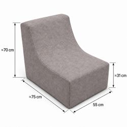 Nati Indoor 55x75x70 cm – Lounge Chair, Relaxation Chair for Living Room B50