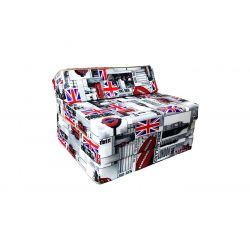LONDON, 50% cotton/50% polyester Natalia Spzoo® Fold Out Guest Chair Z Bed Futon Sofa for Adult and Kids folding mattress 