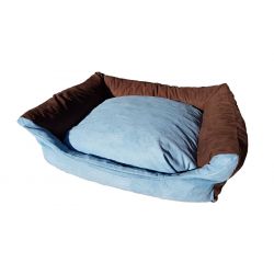 Dog bed Max- size S - brown/blue
