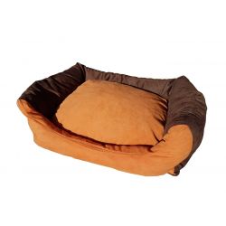 Dog bed Max- size M - brown/orange
