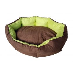 Dog bed Nora- size M - brown/green