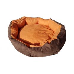 Dog bed Max- size L - brown/orange