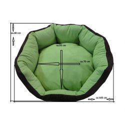 Dog bed Max- size L - brown/orange