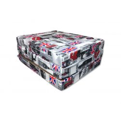 Folding mattress cover 195x65x10 cm - LONDON