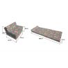 Folding mattress 200x70x10 cm - 008