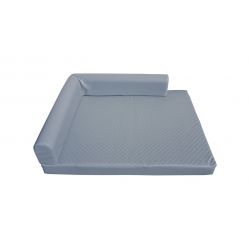 Legowisko dla psa narożne Lux szare S