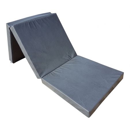 Gymnastic folding mattress 195x65x8 cm  grey