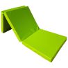 Gymnastic folding mattress 195x65x8 cm green