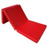 Gymnastic folding mattress 195x65x8 cm red