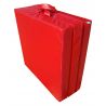 Gymnastic folding mattress 195x65x8 cm red