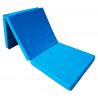 Gymnastic folding mattress 195x65x8 cm blue