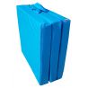 Gymnastic folding mattress 195x65x8 cm blue