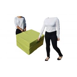Storage bag for folding mattress 195x75x15 cm light green
