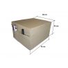 Storage bag for folding mattress 195x75x15 cm light brown