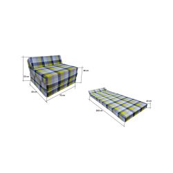 Folding mattress 200x70x10 cm - 002