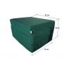 Storage bag for folding mattress 195x75x15 cm green
