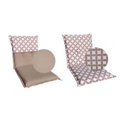 Double-sided cushion for low back garden chairs, recliner pad, folding chair cushion 2863602