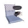 Double-sided cushion for low back garden chairs, recliner pad, folding chair cushion 2864102