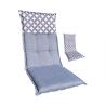 Two-sided cushion for high back garden chair 2864101
