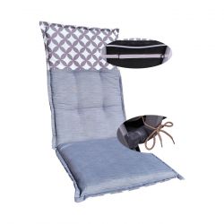 Two-sided cushion for high back garden chair 2864101