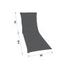 Double-sided mattress 190 x 55 cm for a outdoor bed, sunbed 2863605