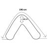 Pregnancy pillow / Maternity pillow- 003-with EPS Microfibre filling