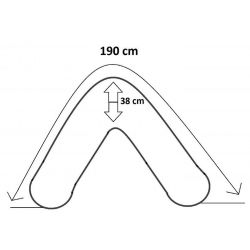 Pregnancy pillow / Maternity pillow- 010-with EPS Microfibre filling