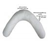 Pregnancy pillow / Maternity pillow- 010-with EPS Microfibre filling