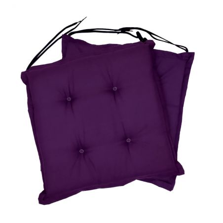 Chair seat pad 40x40x3 cm 001 - set of 2 pcs