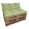 Set of garden pallet cushions with zipper 1229