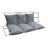 Set of garden pallet cushions with zipper 1008