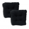 Set of 2 chair cushions 40 x 40 x 8 cm - 0001
