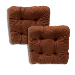 Set of 2 chair cushions 40 x 40 x 8 cm - 1000
