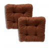 Set of 2 chair cushions 40 x 40 x 8 cm - 1000