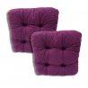 Set of 2 chair cushions 40 x 40 x 8 cm - 1224