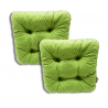 Set of 2 chair cushions 38 x 38 x 8 cm - 1229